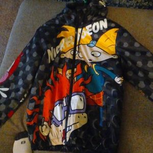 Adult small Members only x nickelodeon jacket
